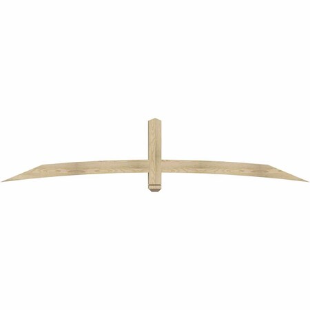 Ekena Millwork Bellingham Rough Sawn Timber Gable Bracket, Douglas Fir, 96"W x 20"H x 4"D x 4"F, 5/12 Pitch GBW096X20X0404BEL00RDF